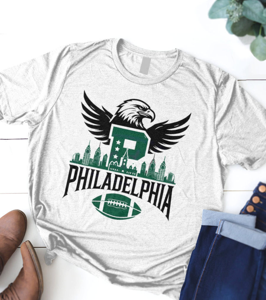 Philadelphia Skyline Football Team P Mascot 2025 T-Shirt