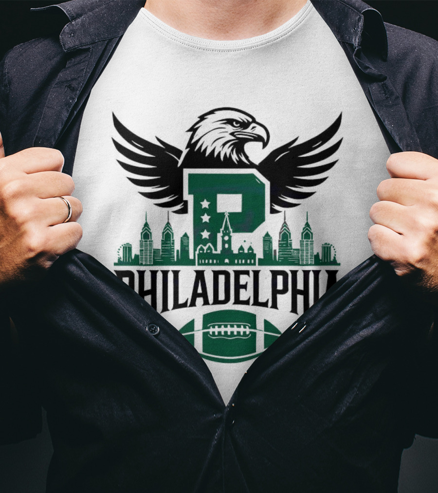 Philadelphia Skyline Football Team P Mascot 2025 T-Shirt