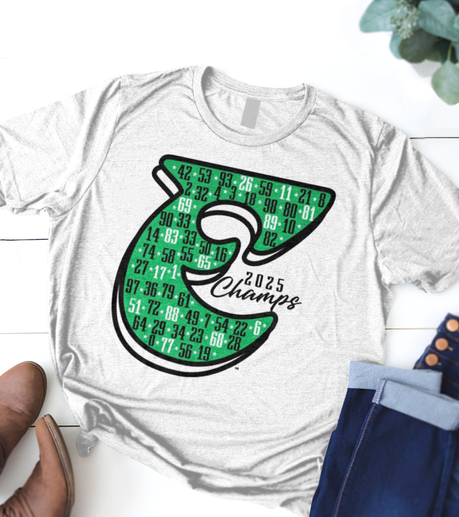 Philadelphia E 2025 Champs Numbers Design T-Shirt