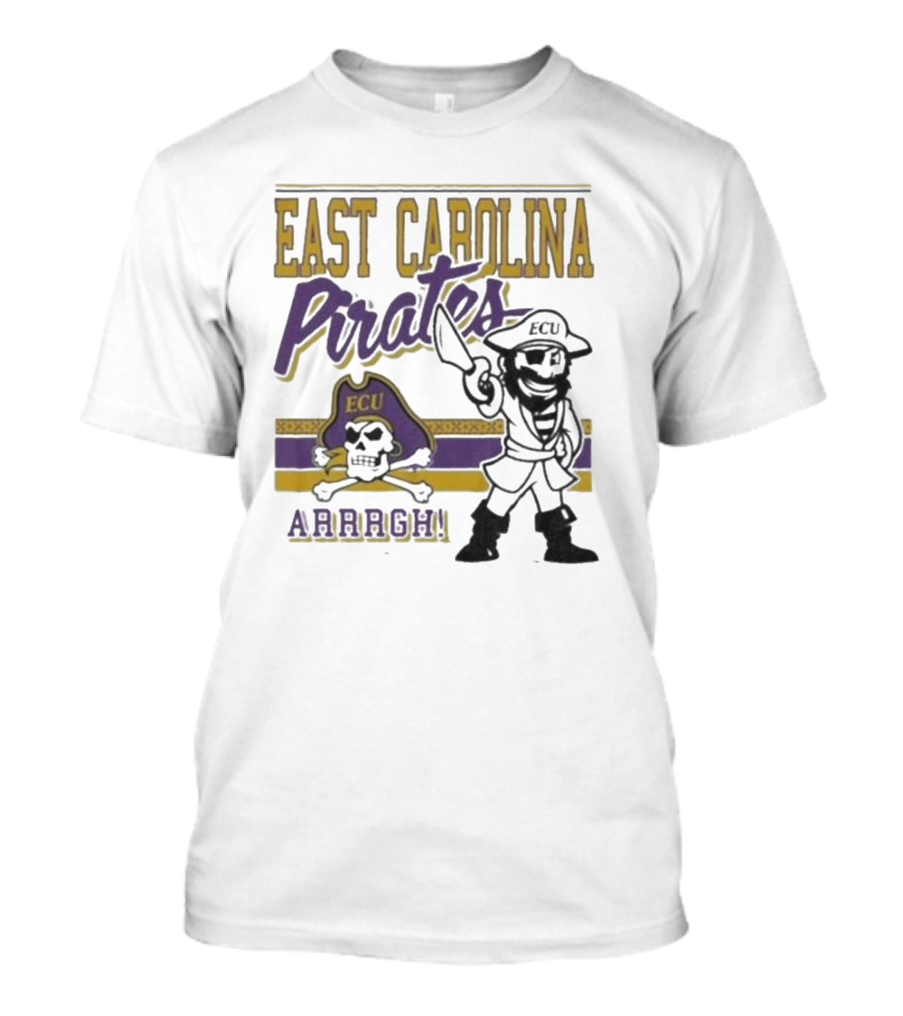 East Carolina Pirates ECU Arrrgh Retro Mascot 2025 T-Shirt