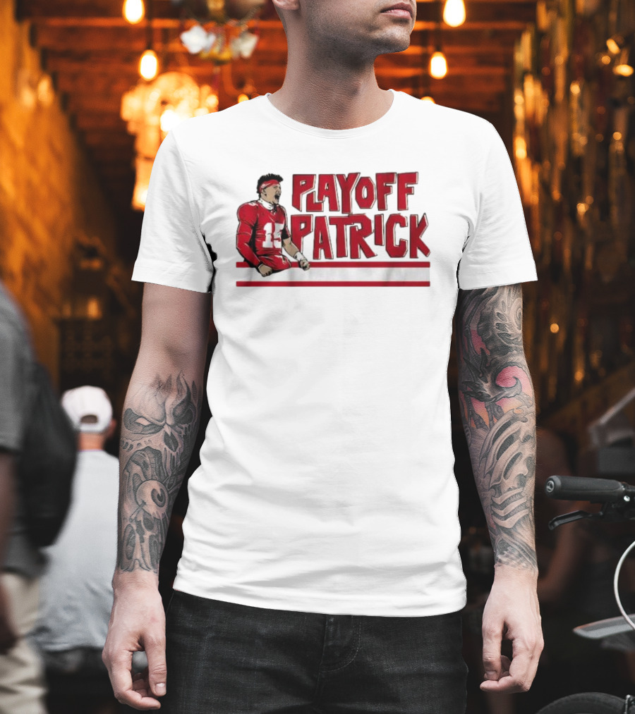 Playoff Patrick Mahomes Kansas City Chiefs Football Icon Graphic T-Shirt