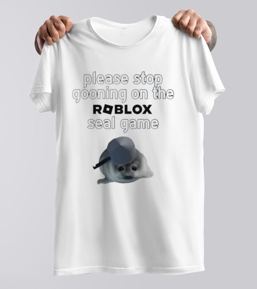 Stop Gooning On The Roblox Seal Game T-Shirt