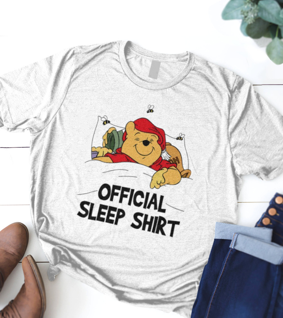 Pooh Pajama Sleep Emoji ZZZ Hunny Dreams T-Shirt