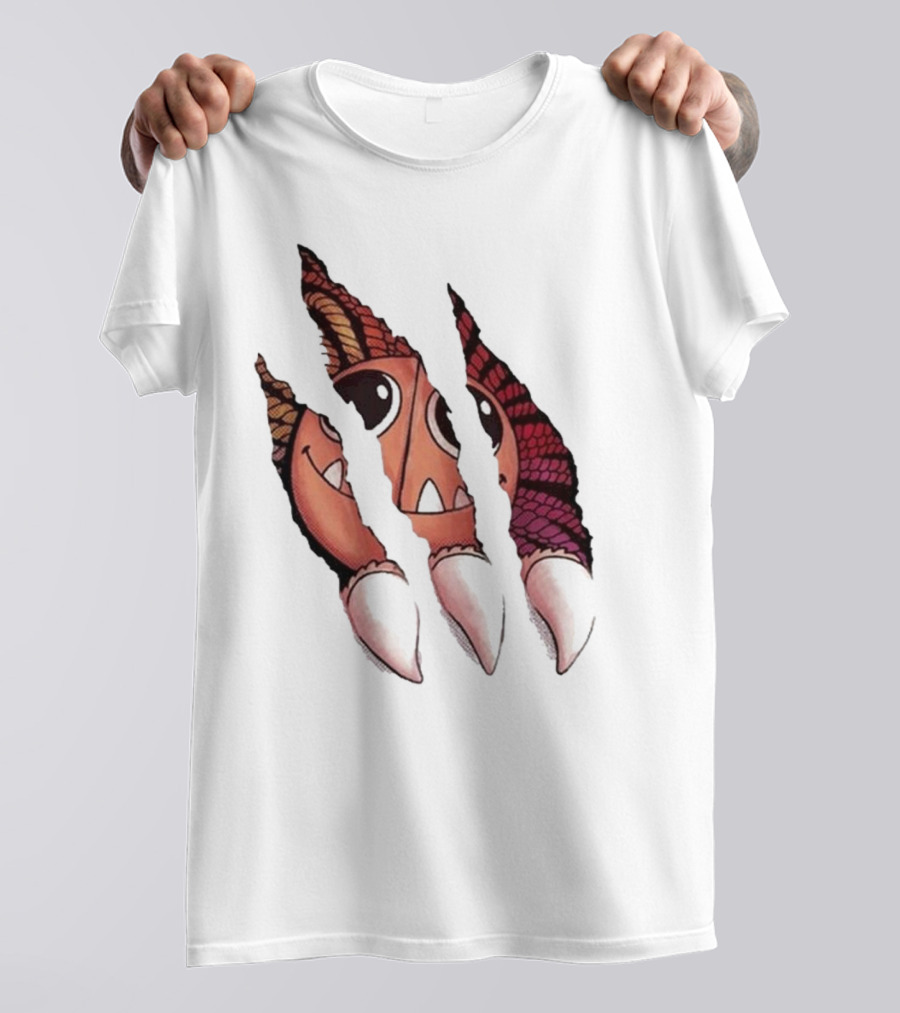 Poppy Playtime Yarnaby Claw Scratch Monster Teeth Eyes T-Shirt