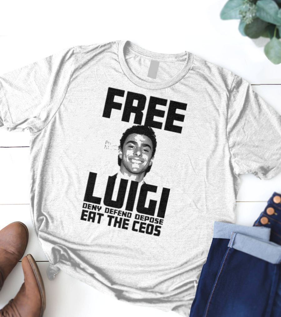Portland USA Free Luigi Deny Defend Depose Eat The Ceos T-Shirt