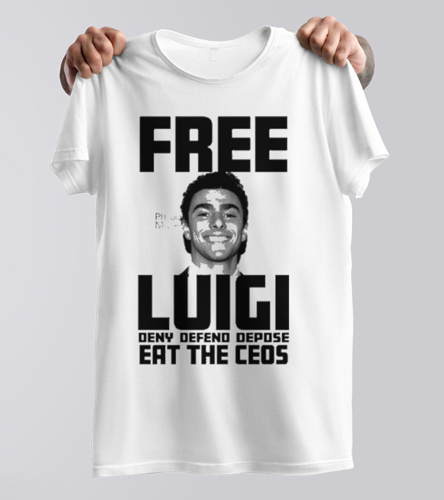 Portland USA Free Luigi Deny Defend Depose Eat The Ceos T-Shirt