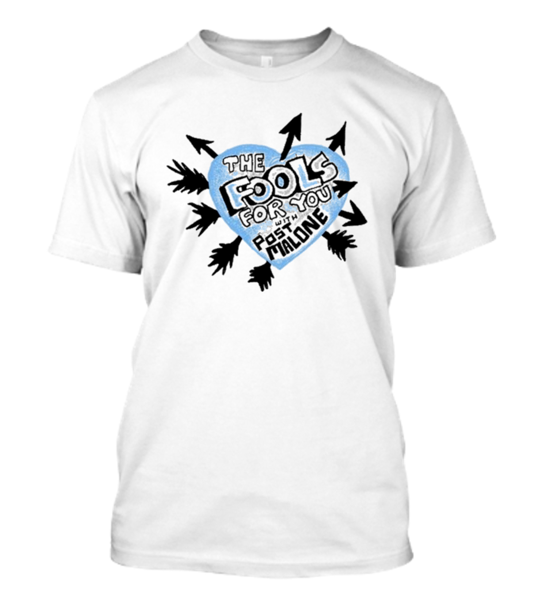 Post Malone F-1 Trillion Heart Arrow Blue T-Shirt