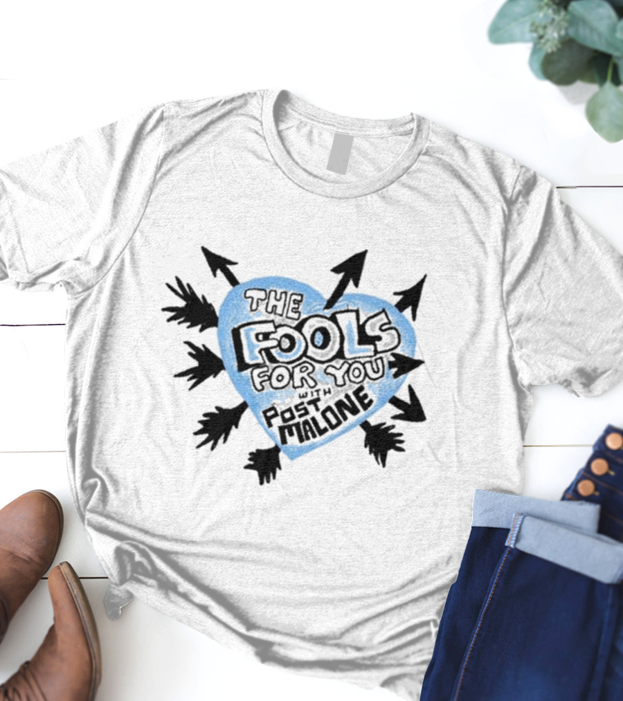 Post Malone F-1 Trillion Heart Arrow Blue T-Shirt