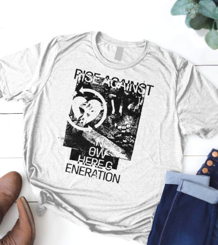 Rise Against Nowhere Generation Street Kids Stop Skeleton T-Shirt