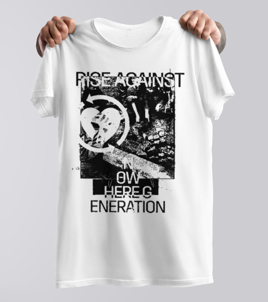 Rise Against Nowhere Generation Street Kids Stop Skeleton T-Shirt