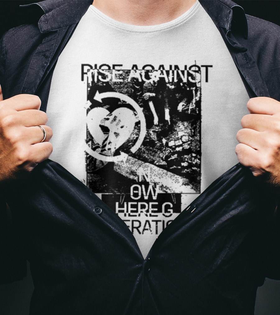 Rise Against Nowhere Generation Street Kids Stop Skeleton T-Shirt