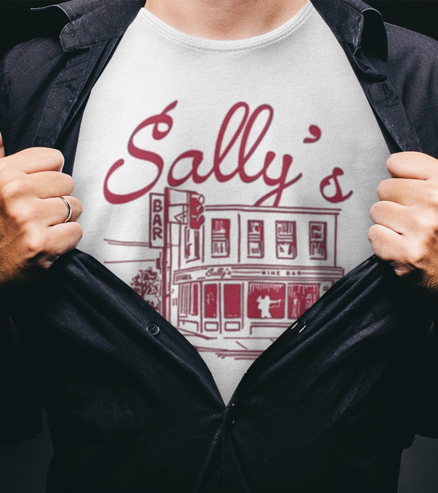 Sally's Role Model Wine Bar Building Sketch T-Shirt