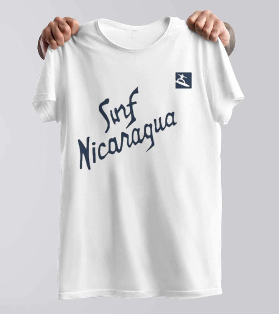 Real Genius Surf Nicaragua Surfboard Icon T-Shirt