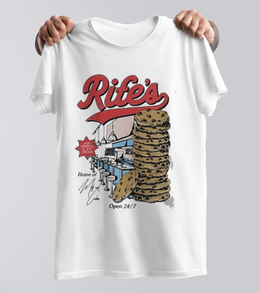 Rife's Diner 2025 Cookie Stack Retro Style T-Shirt