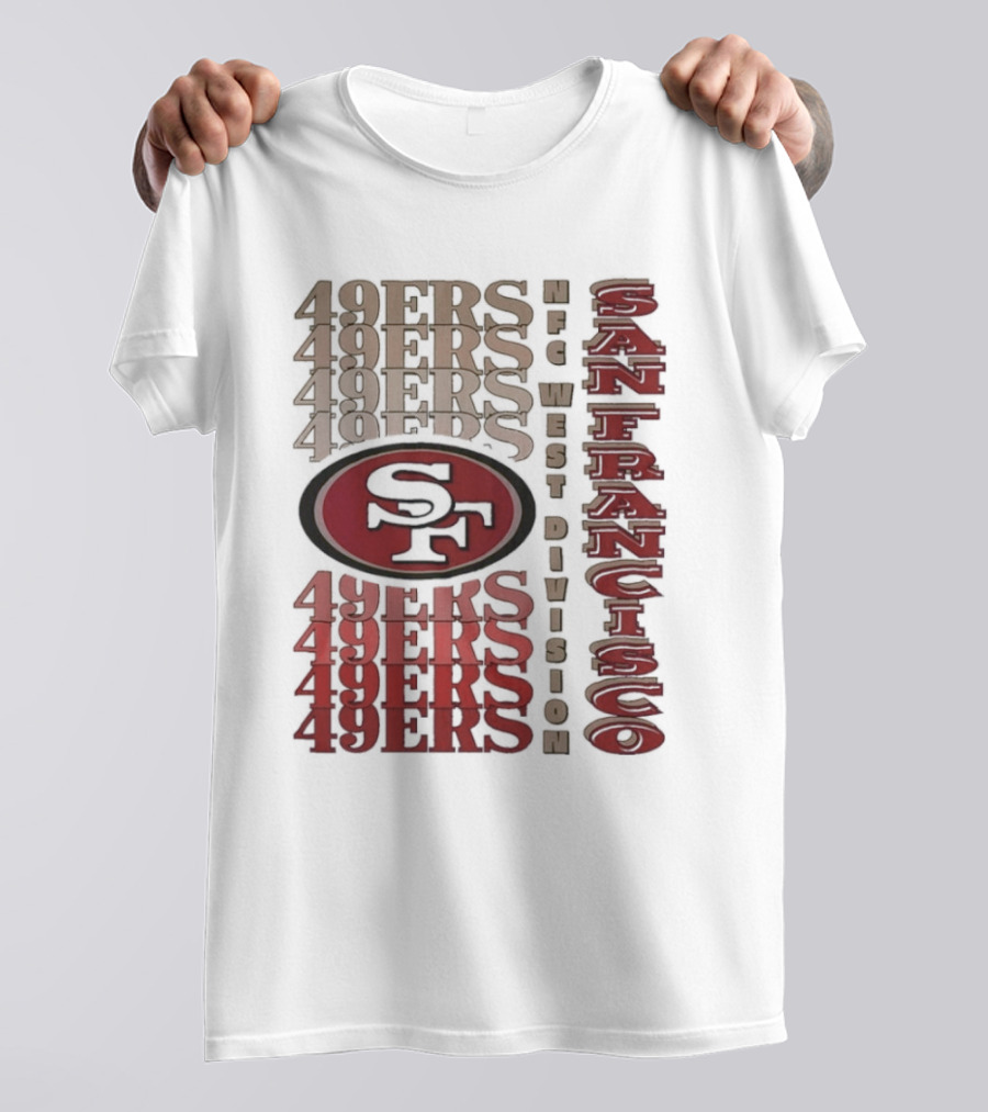 San Francisco 49ers NFC West Division 49ers SF Logo T-Shirt