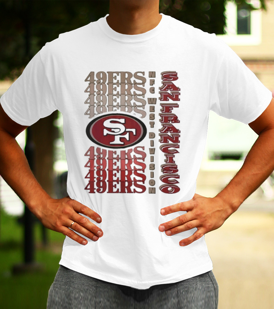 San Francisco 49ers NFC West Division 49ers SF Logo T-Shirt