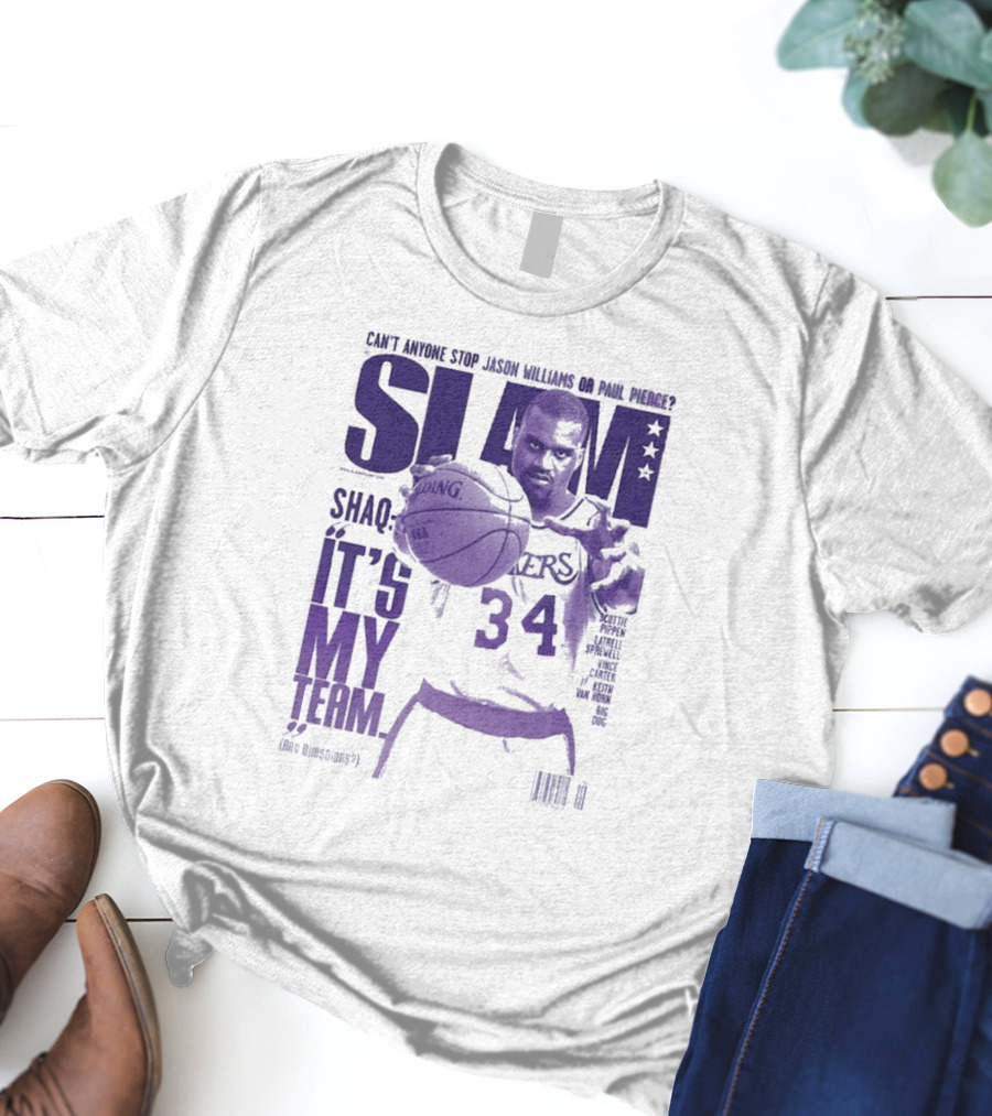 SLAM Shaquille O’Neal Lakers It's My Team 34 T-Shirt