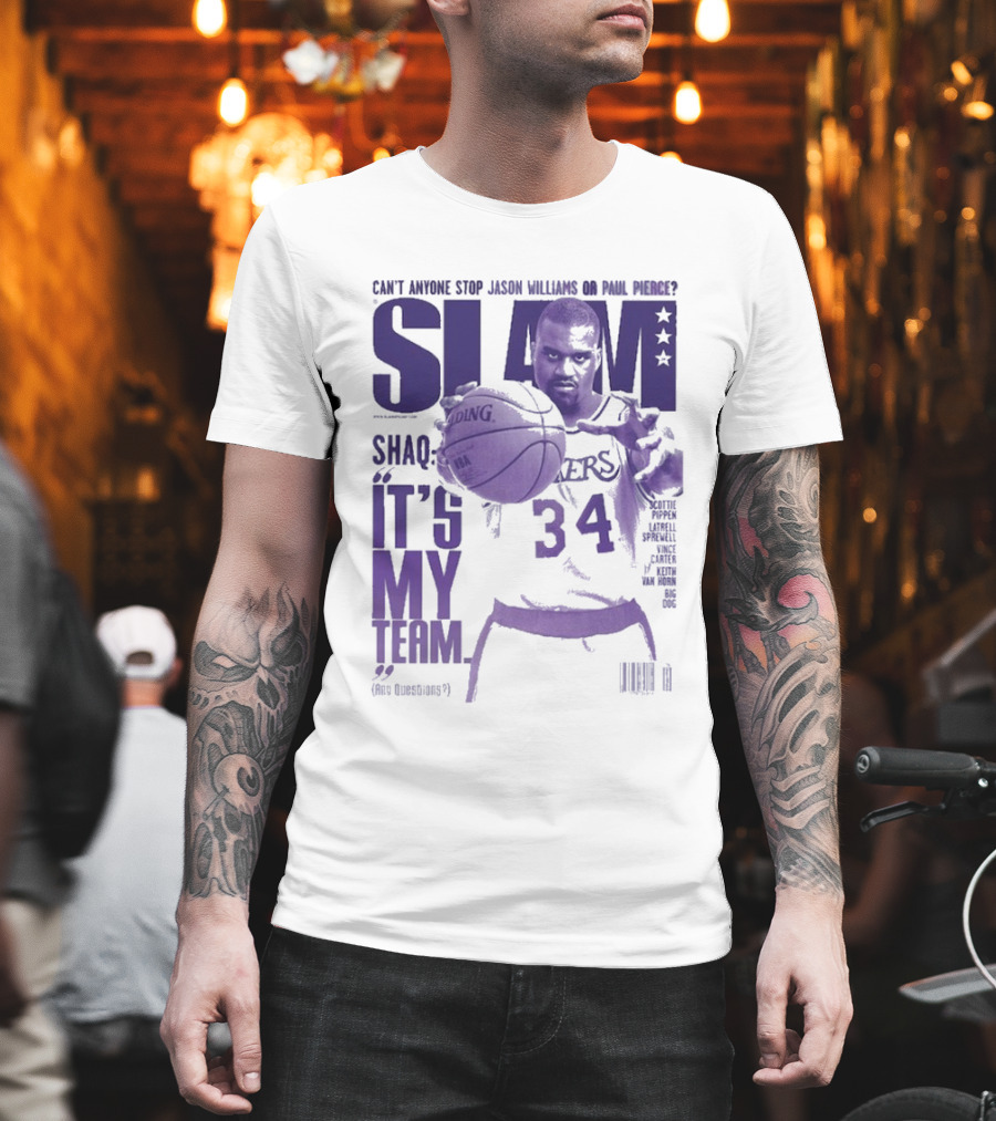 SLAM Shaquille O’Neal Lakers It's My Team 34 T-Shirt