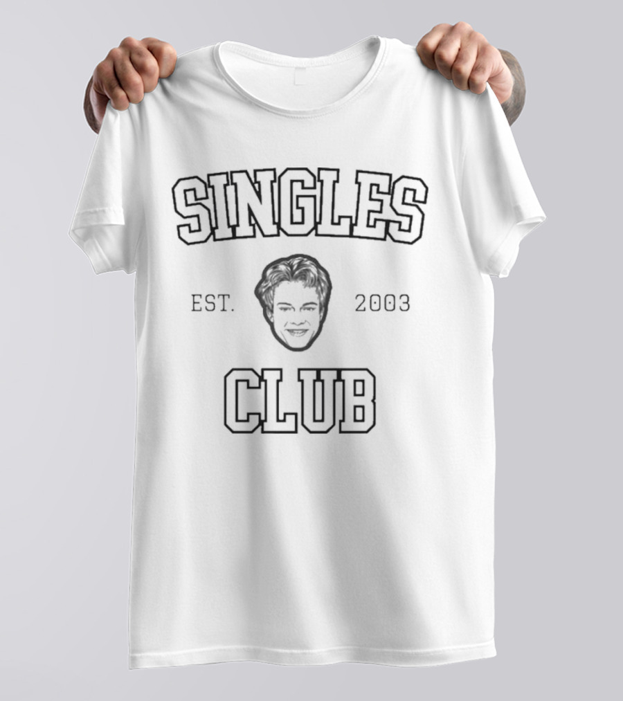 Singles Club EST 2003 Smiling Face Icon T-Shirt