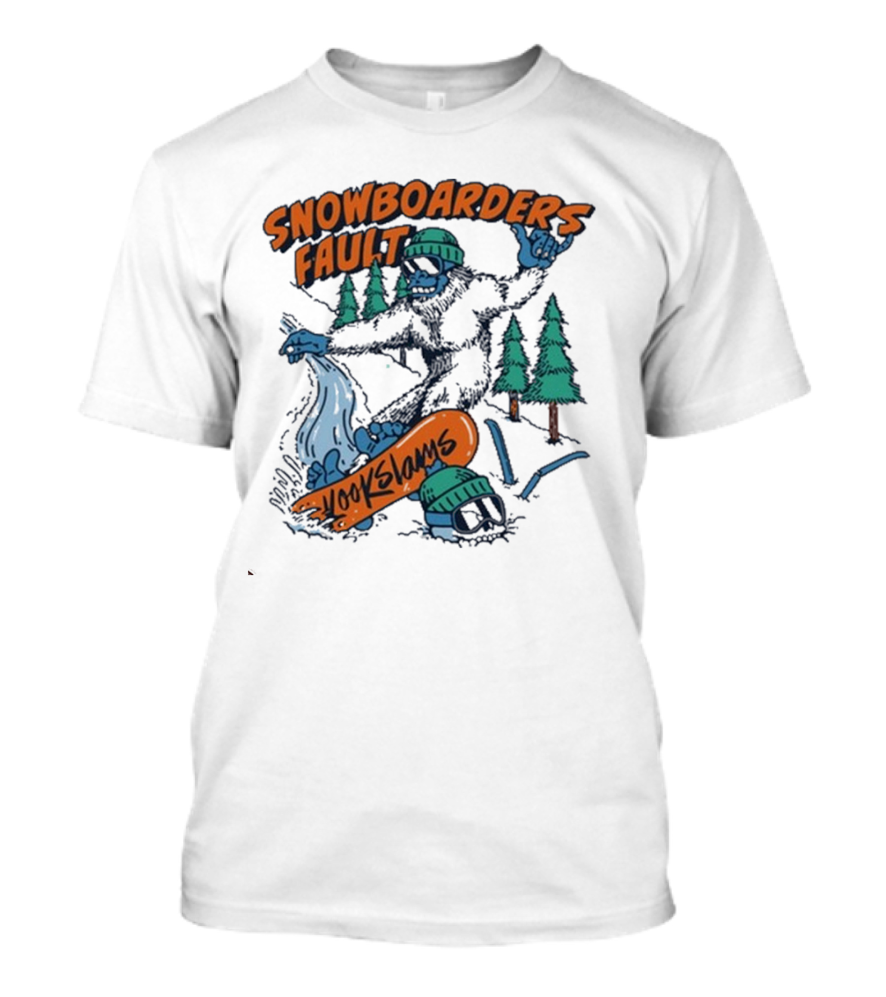 Kookslams Snowboarders Fault Monster Winter Sports Fun T-Shirt