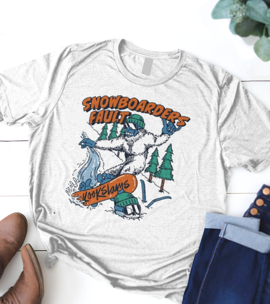 Kookslams Snowboarders Fault Monster Winter Sports Fun T-Shirt