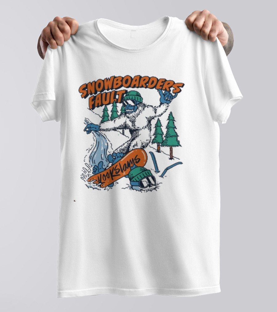 Kookslams Snowboarders Fault Monster Winter Sports Fun T-Shirt