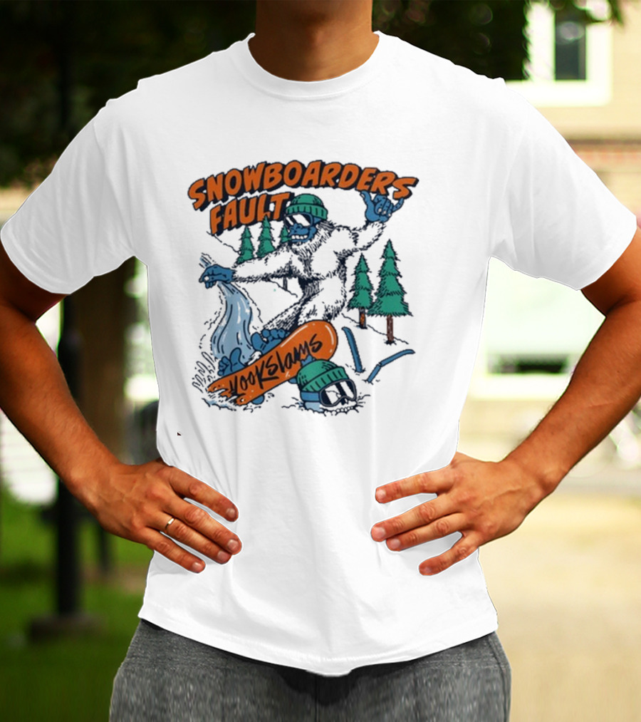 Kookslams Snowboarders Fault Monster Winter Sports Fun T-Shirt