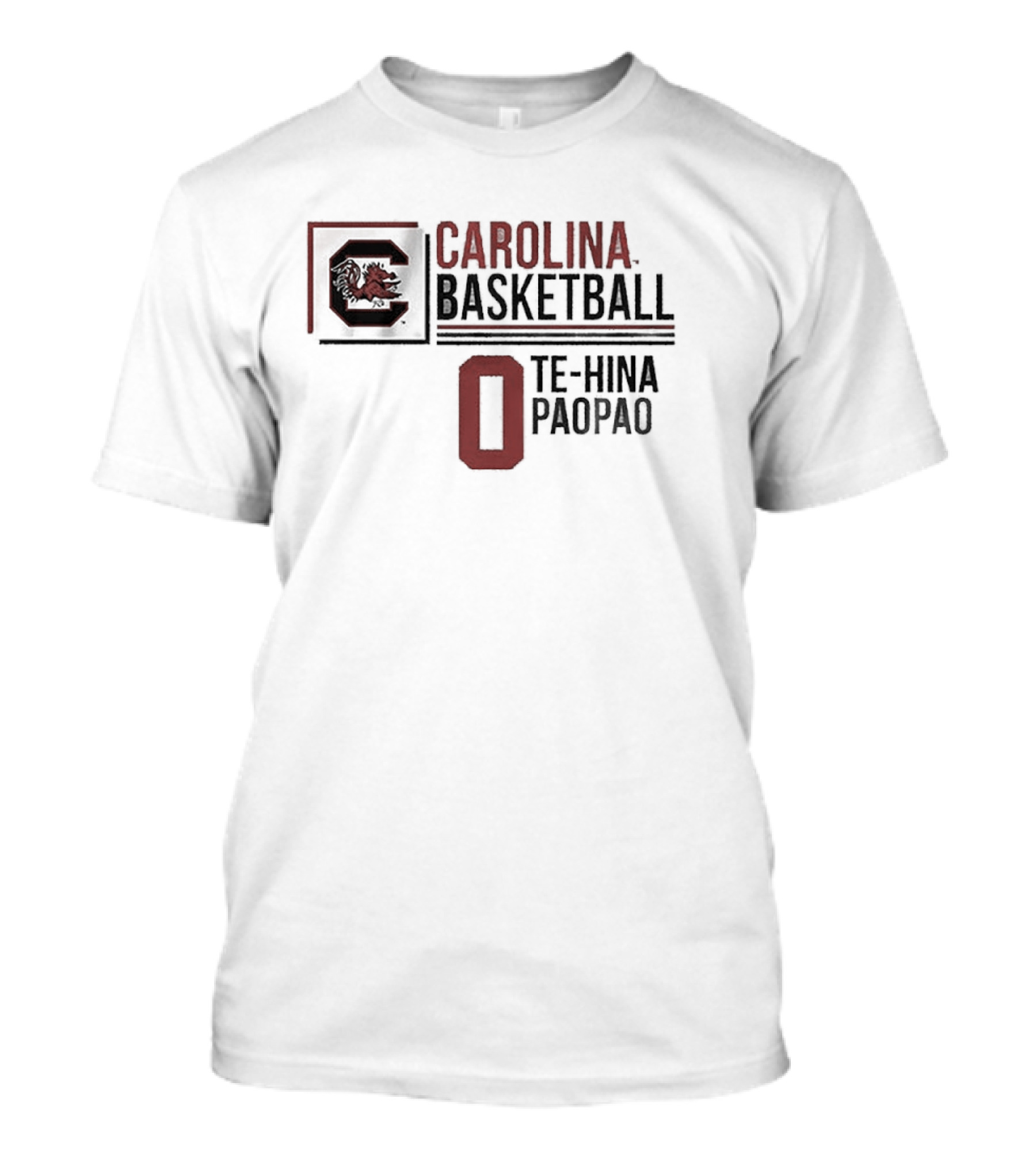 South Carolina Basketball Te-Hina Paopao 0 Gamecocks T-Shirt