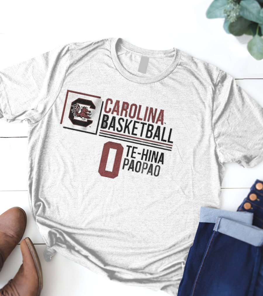 South Carolina Basketball Te-Hina Paopao 0 Gamecocks T-Shirt