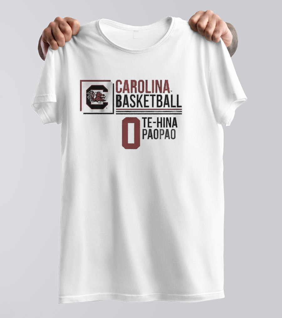 South Carolina Basketball Te-Hina Paopao 0 Gamecocks T-Shirt