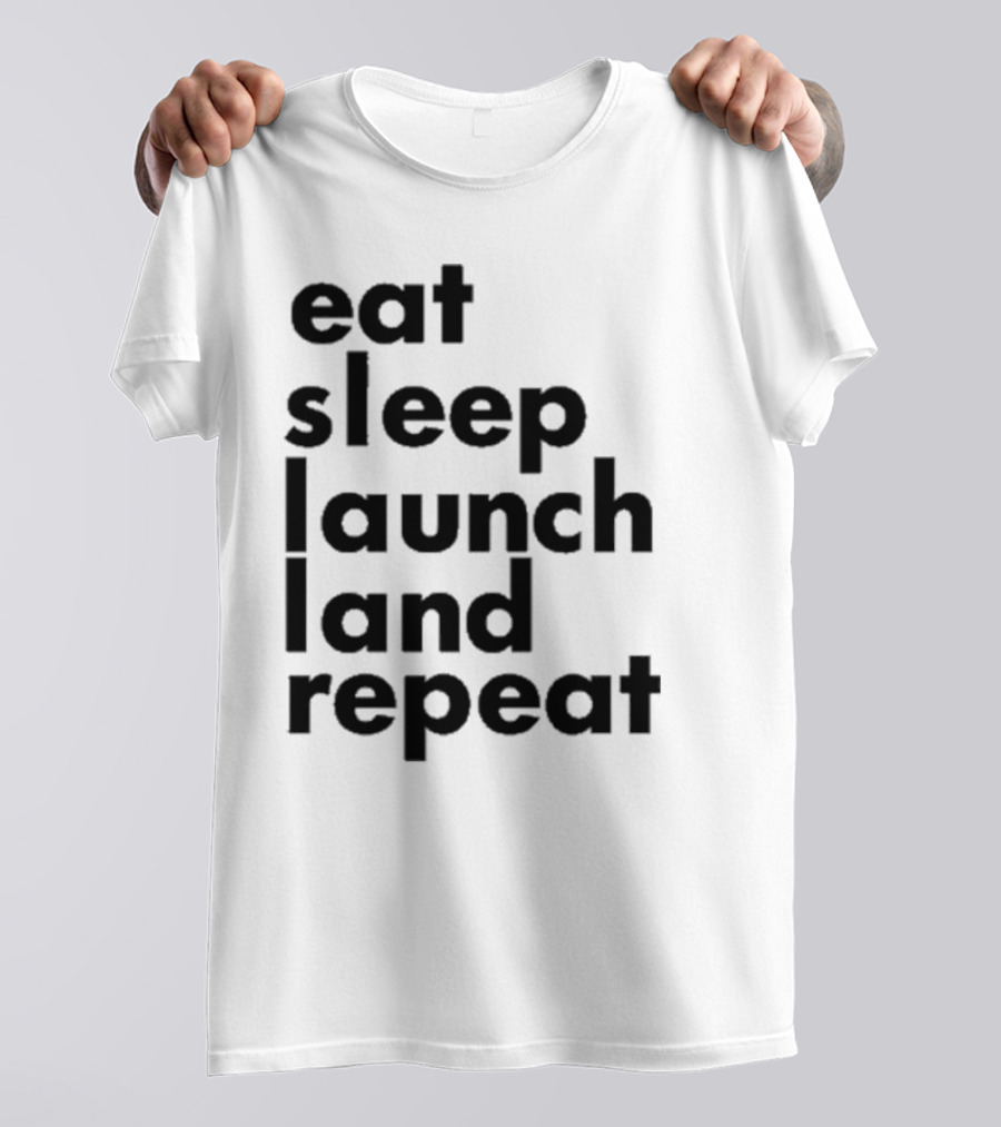 Space Chick Jen Eat Sleep Laugh Repeat T-Shirt