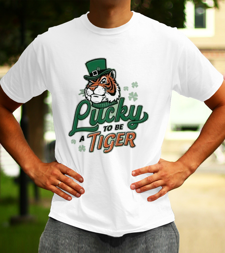 Lucky To Be A Tiger St. Patty Banks Theme T-Shirt