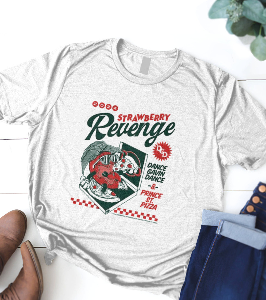 Strawberry Revenge Dance Gavin Dance Pizza Parody Pizza T-Shirt