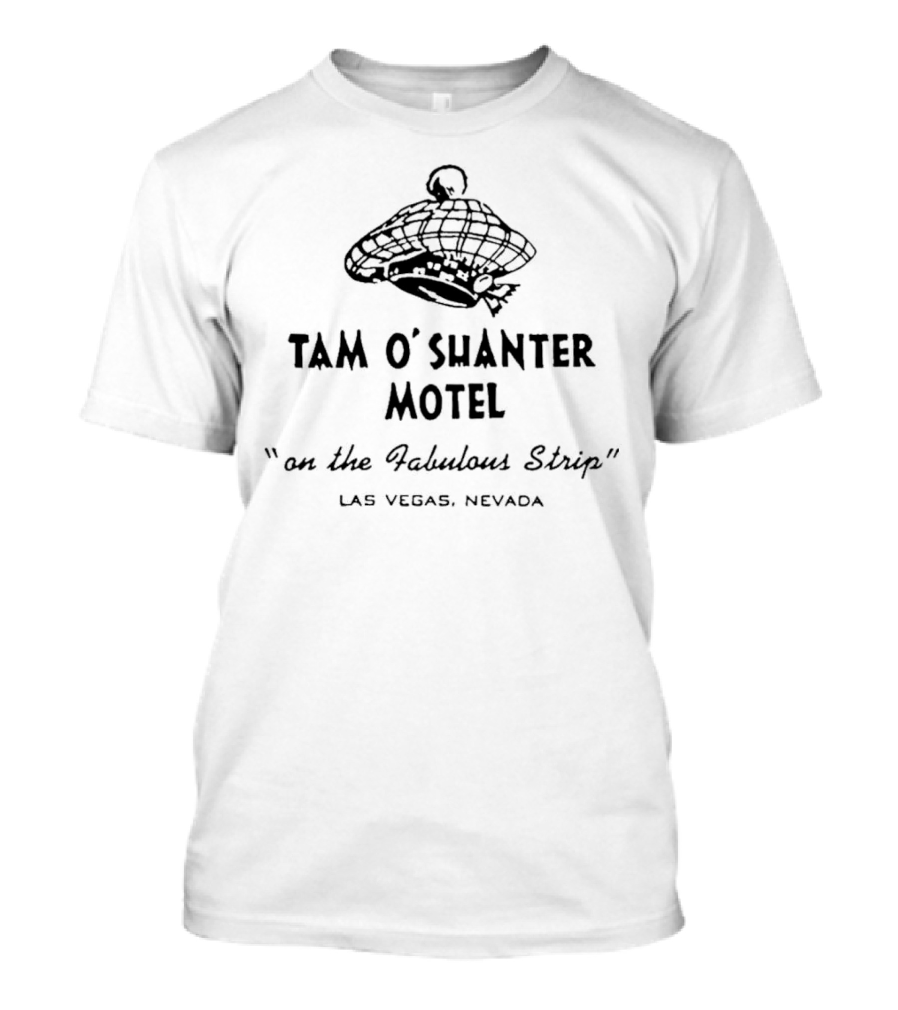 Tam O’Shanter Motel Las Vegas With Vintage Neon Sign Retro Appeal T-Shirt