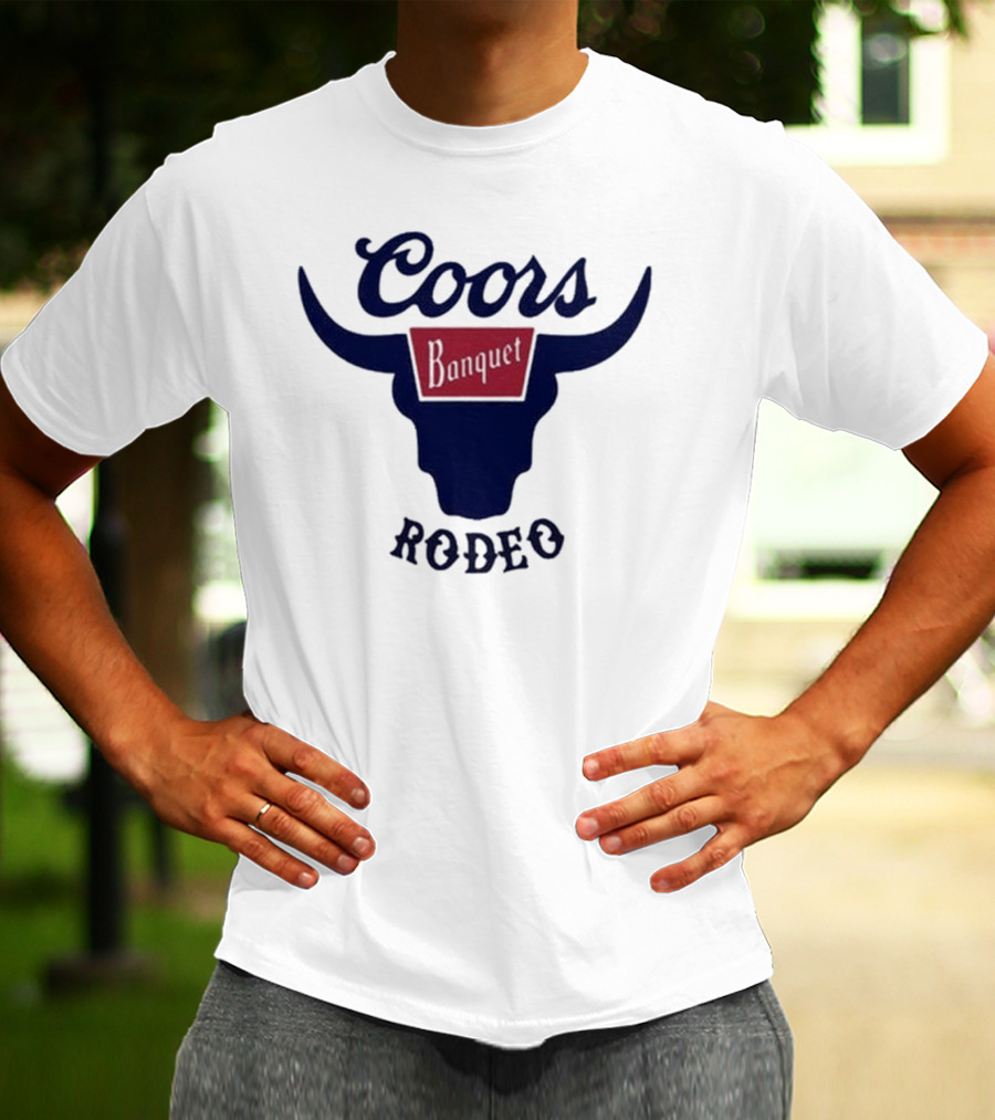 Coors Banquet Rodeo Tara Fabulousbutevil Bull Horns T-Shirt