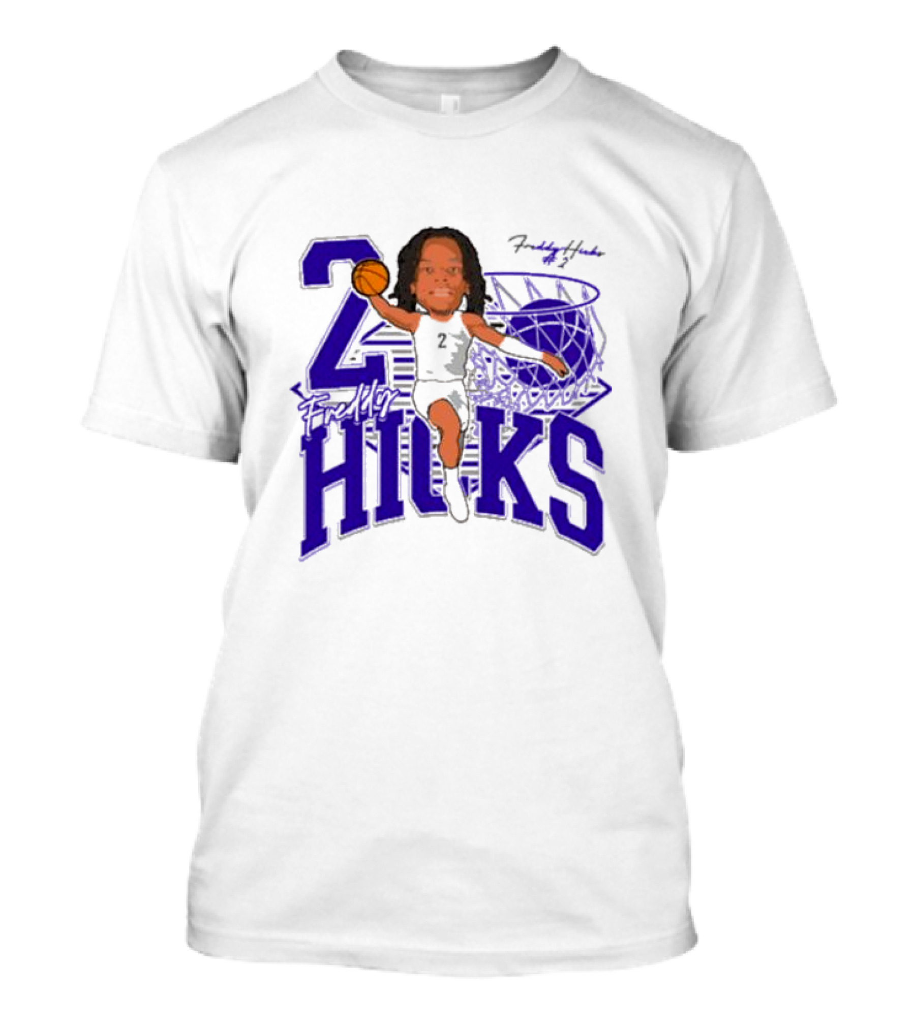 Freddy Hicks Tarleton State Basketball Number 20 T-Shirt
