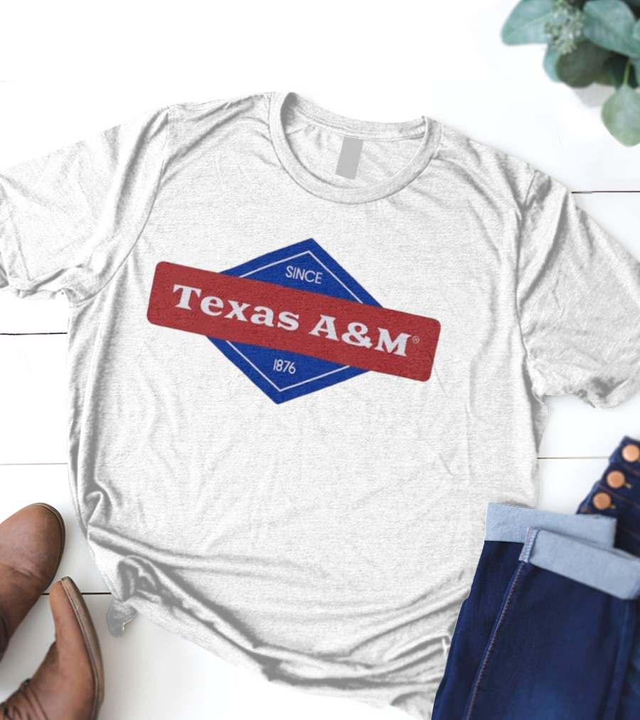 Texas A&M Since 1876 Diamond Logo T-Shirt