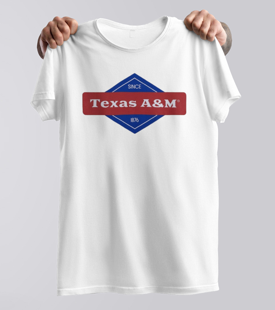 Texas A&M Since 1876 Diamond Logo T-Shirt
