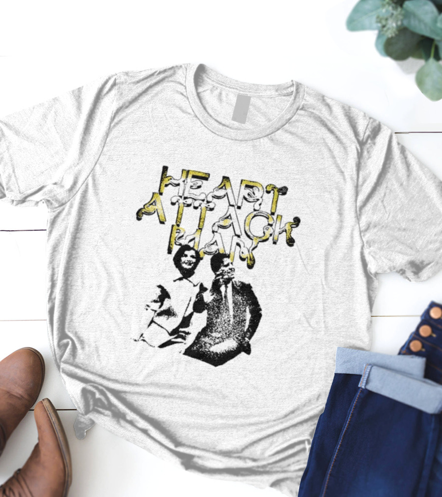 The Kennedys Heart Attack Man Sketched Character And Text T-Shirt