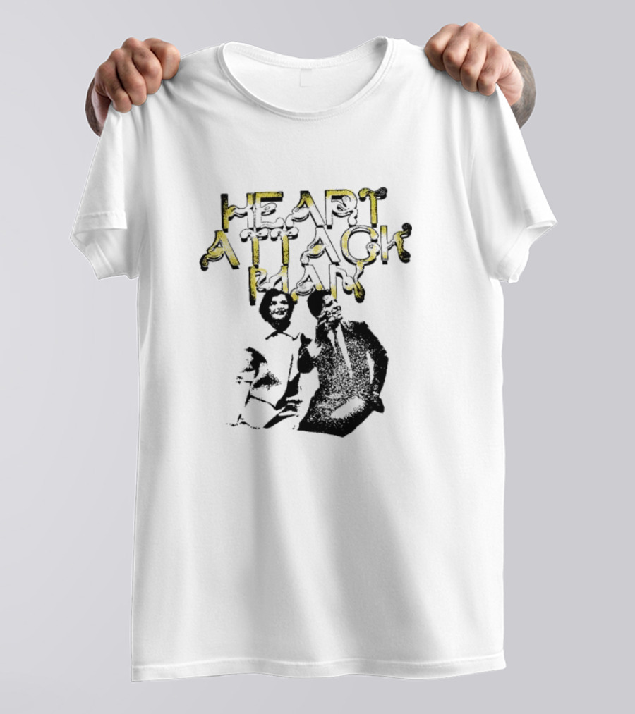 The Kennedys Heart Attack Man Sketched Character And Text T-Shirt