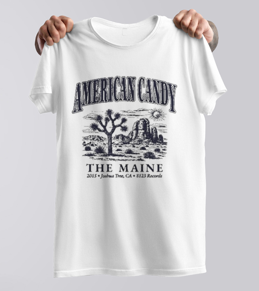 American Candy The Maine 2015 Joshua Thee CA 8123 Records T-Shirt