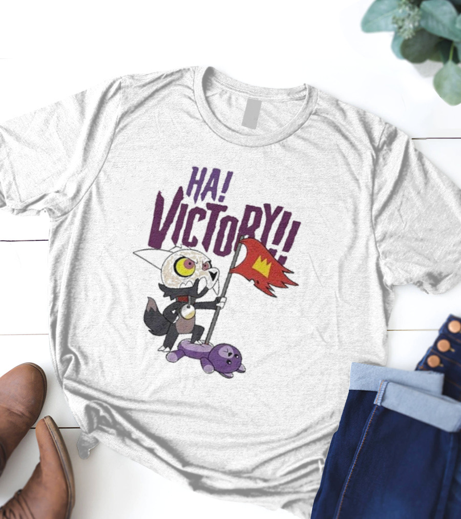 The Owl House Ha Victory King Character And Plush Toy Scene T-Shirt