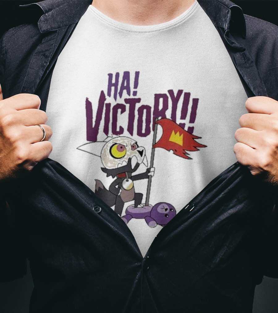 The Owl House Ha Victory King Character And Plush Toy Scene T-Shirt
