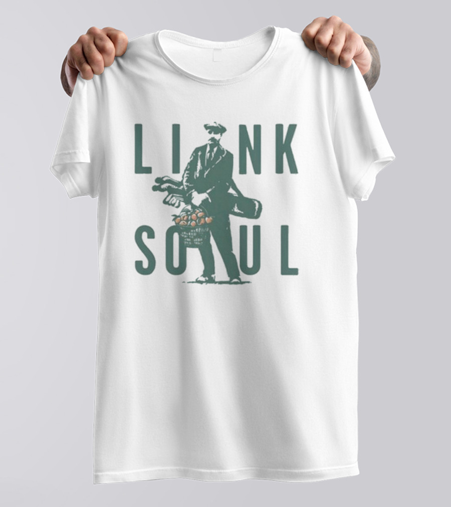 Link Soul Practice Makes Peaches Golfer With Golf Clubs And Peaches T-Shirt
