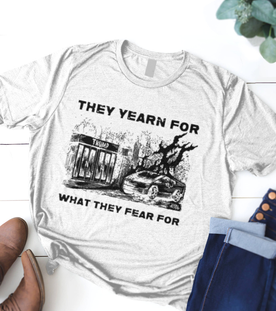 They Yearn For What They Fear For Haunted House With Ghostly Elements T-Shirt