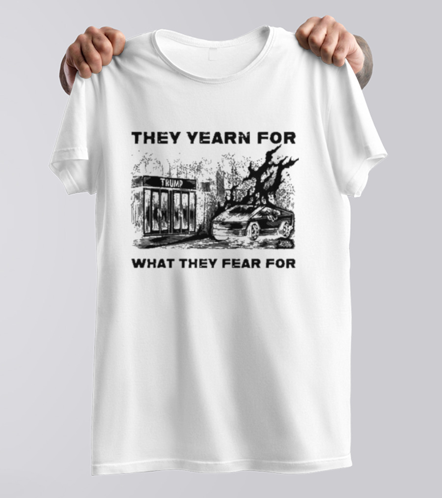 They Yearn For What They Fear For Haunted House With Ghostly Elements T-Shirt