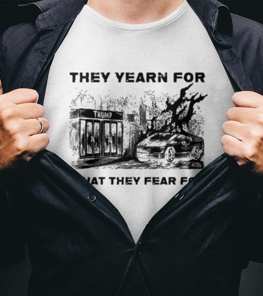 They Yearn For What They Fear For Haunted House With Ghostly Elements T-Shirt