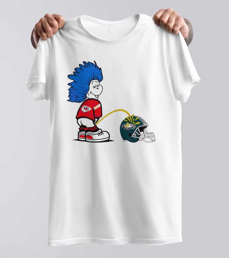 Thing One Kansas City Chiefs Piss On Philadelphia Eagles 2025 T-Shirt