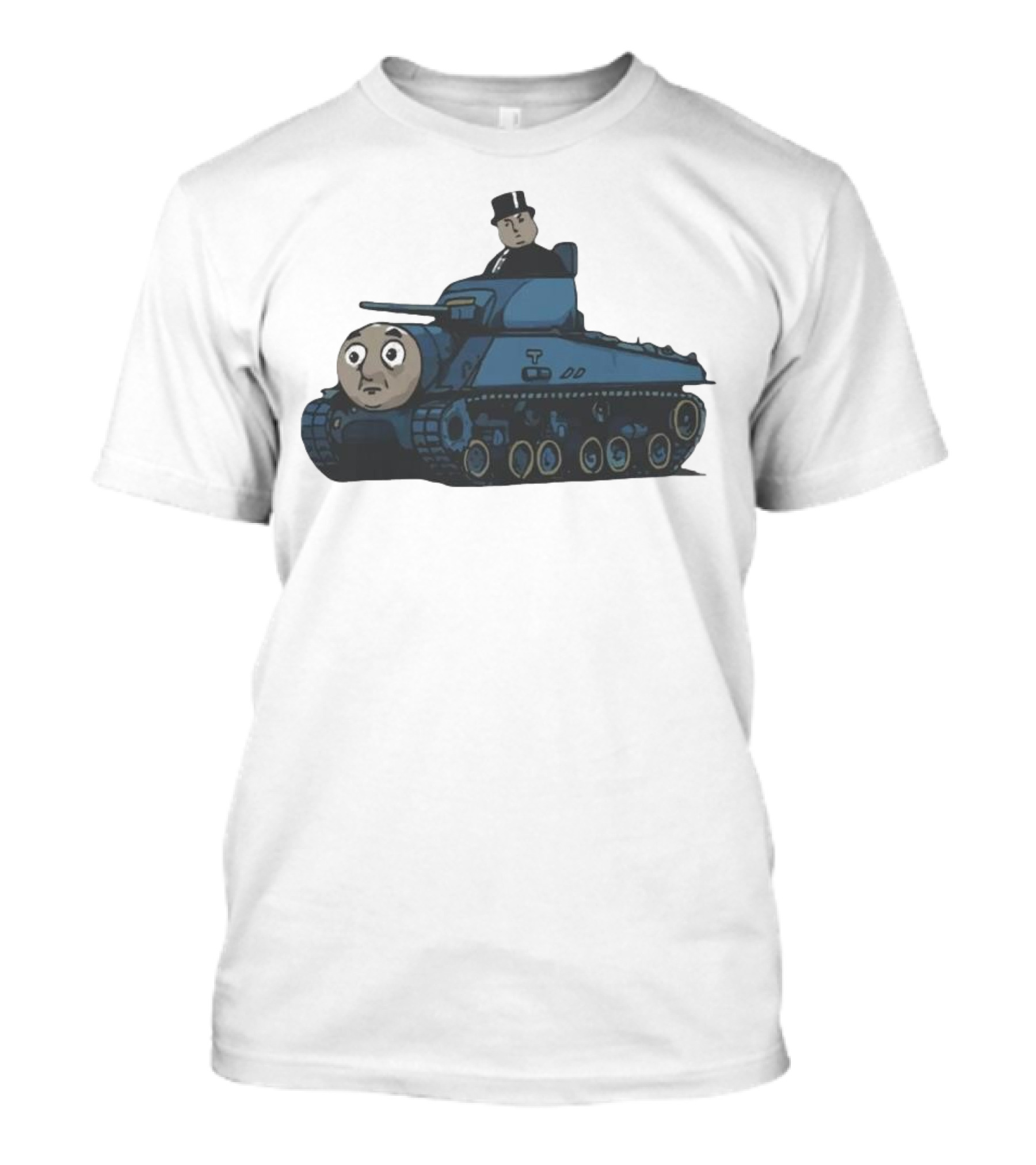 Thomas The Tank Engine And Sir Topham Hatt Tank Fusion Funny T-Shirt