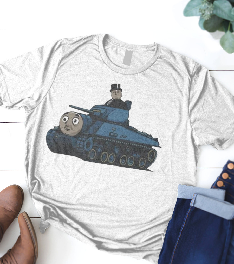 Thomas The Tank Engine And Sir Topham Hatt Tank Fusion Funny T-Shirt